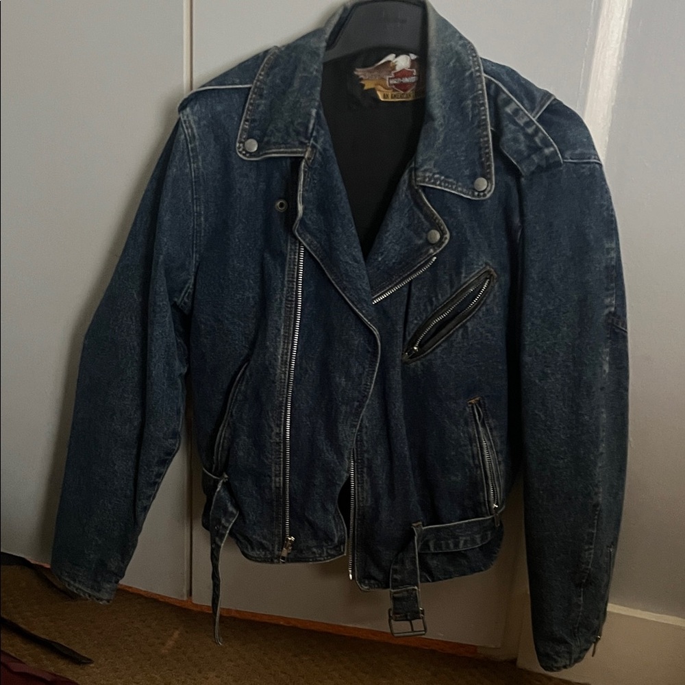 Harley-Davidson Dark Blue Denim Motorcycle Jacket
